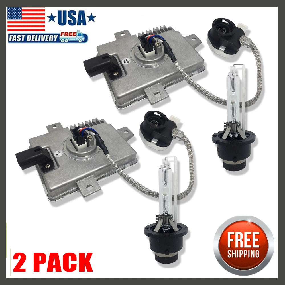 2 Pack HID Xenon Headlight Ballast + Igniter + Bulb for Acura TSX (2004–2005)