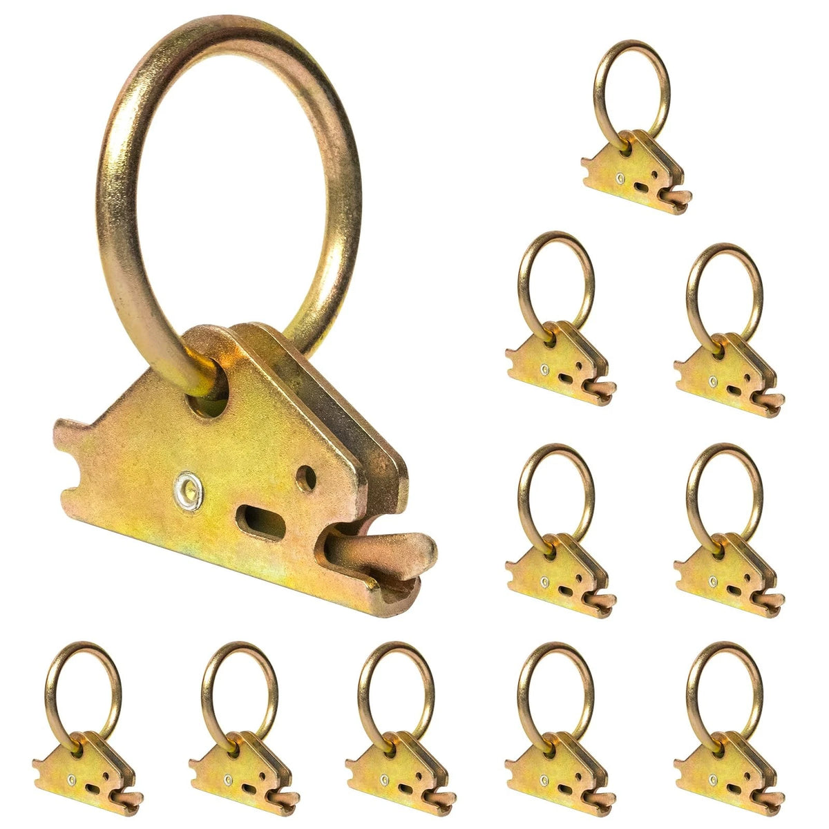 10PCS Heavy Duty E-Track Tie Down O Ring for E-Track Systems