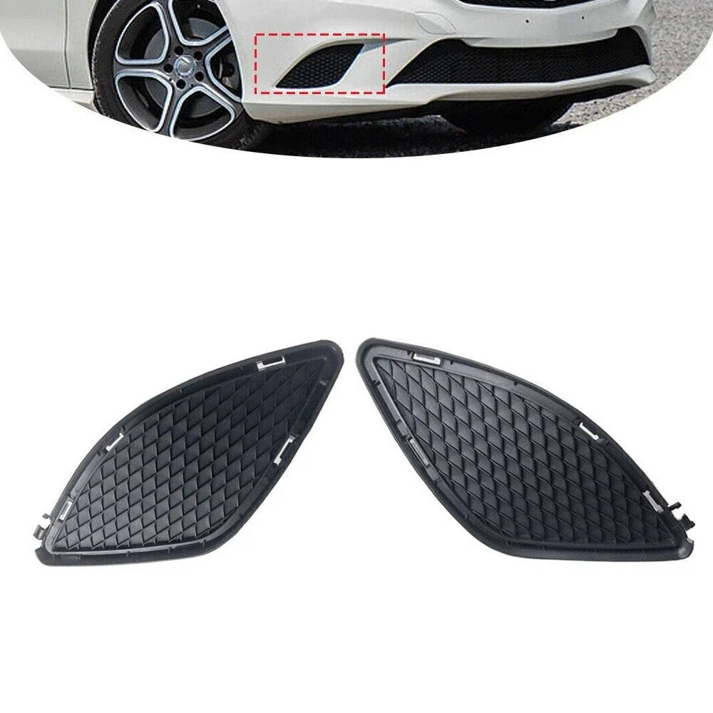 Pair Front Bumper Fog Light Cover Grille for Mercedes-Benz CLA Class (2014–2019)
