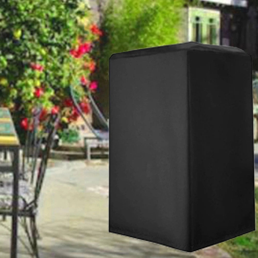 Black Cloth Cover for Powered Upright Speakers (Waterproof, Dust Protection)