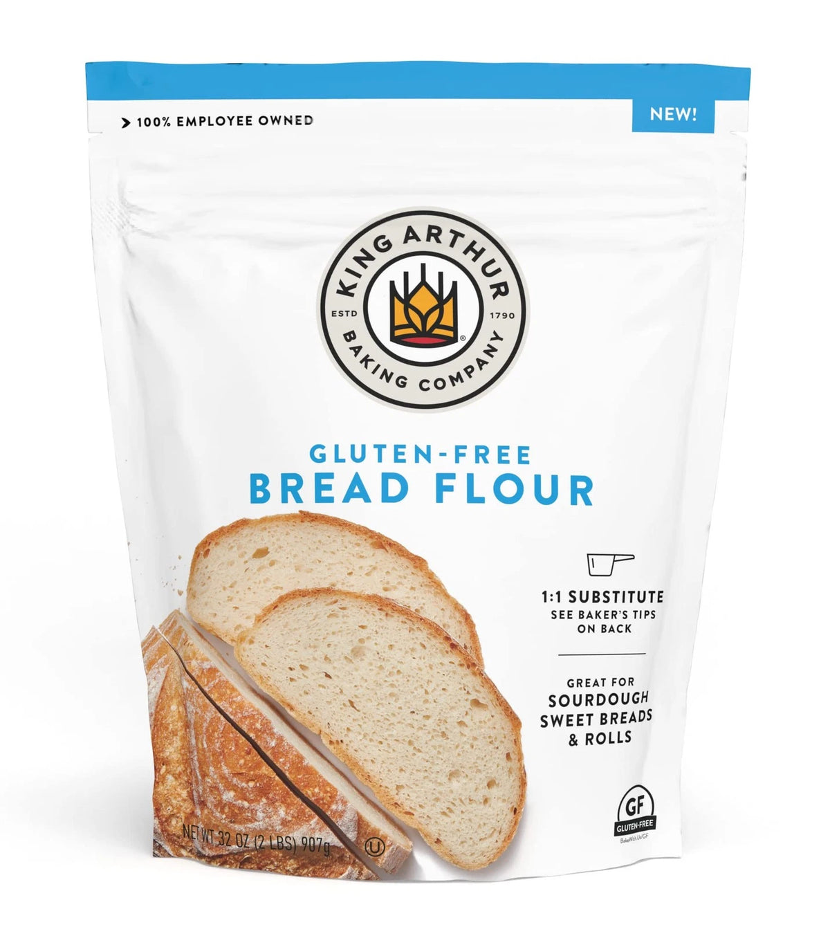 2 lbs Gluten Free Bread Flour for Yeasted Recipes