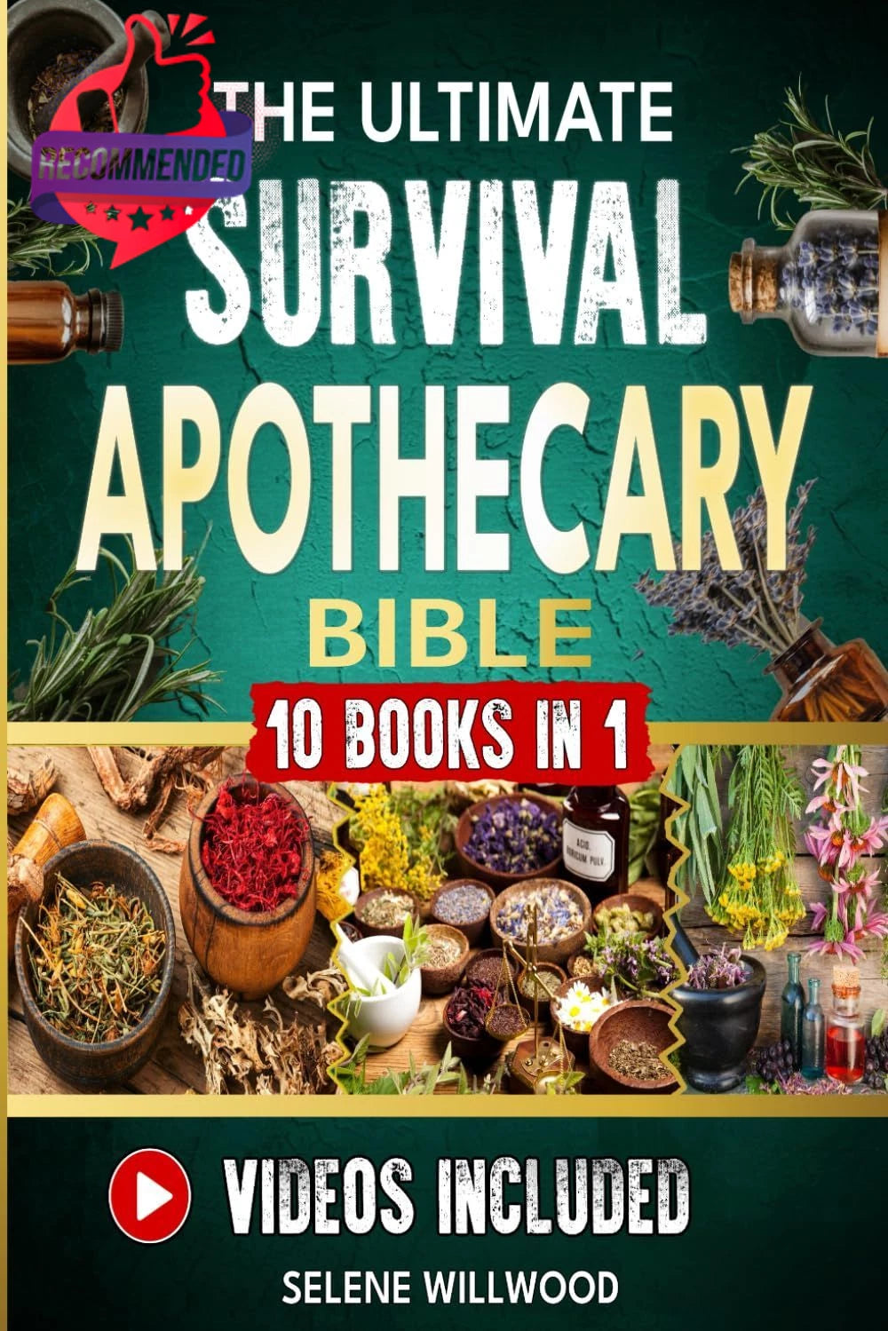 Set of 4 Herbal Remedies for Ultimate Survival Apothecary (600+ Secrets)