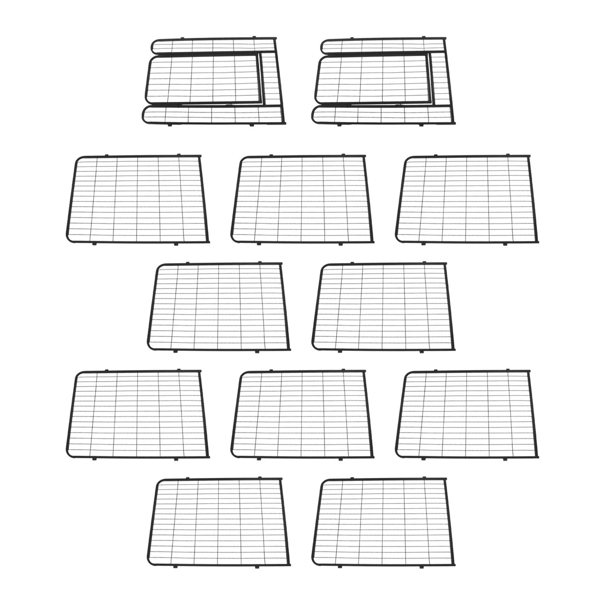 12-Panel Dog Playpen Exercise Pen for Indoor Use (40x27 Inch)