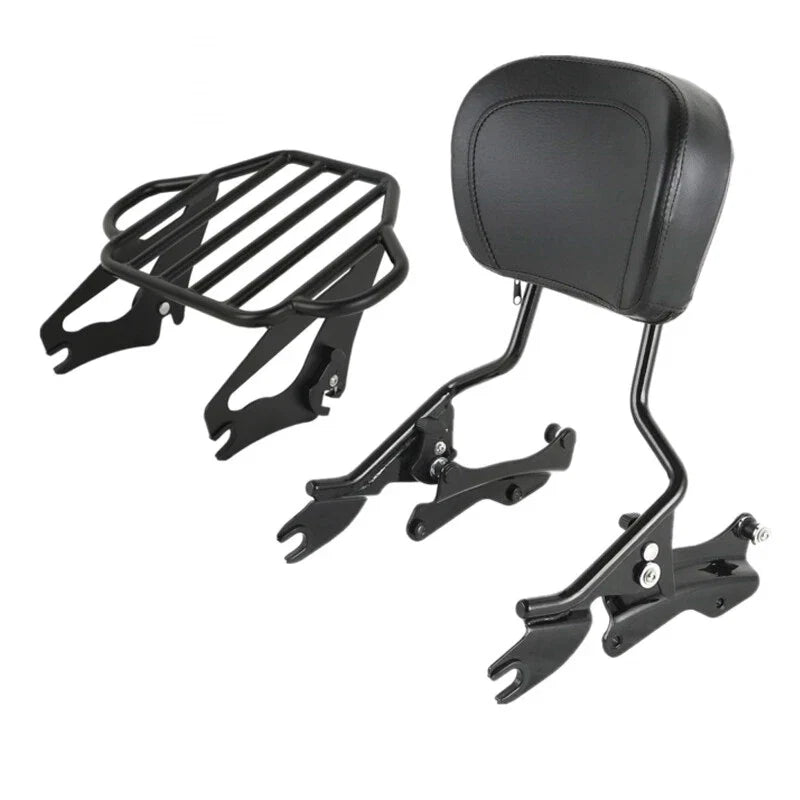 Detachable Sissy Bar Backrest Rack Docking Kit for Harley Touring (2014–2025)