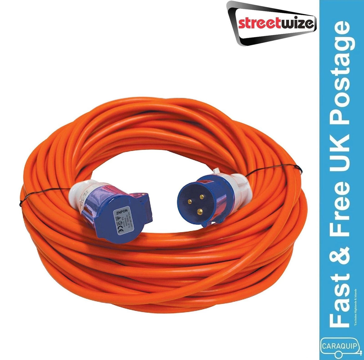 10m Hook-Up Cable Lead for Touring Camping Caravan (SWTT47)