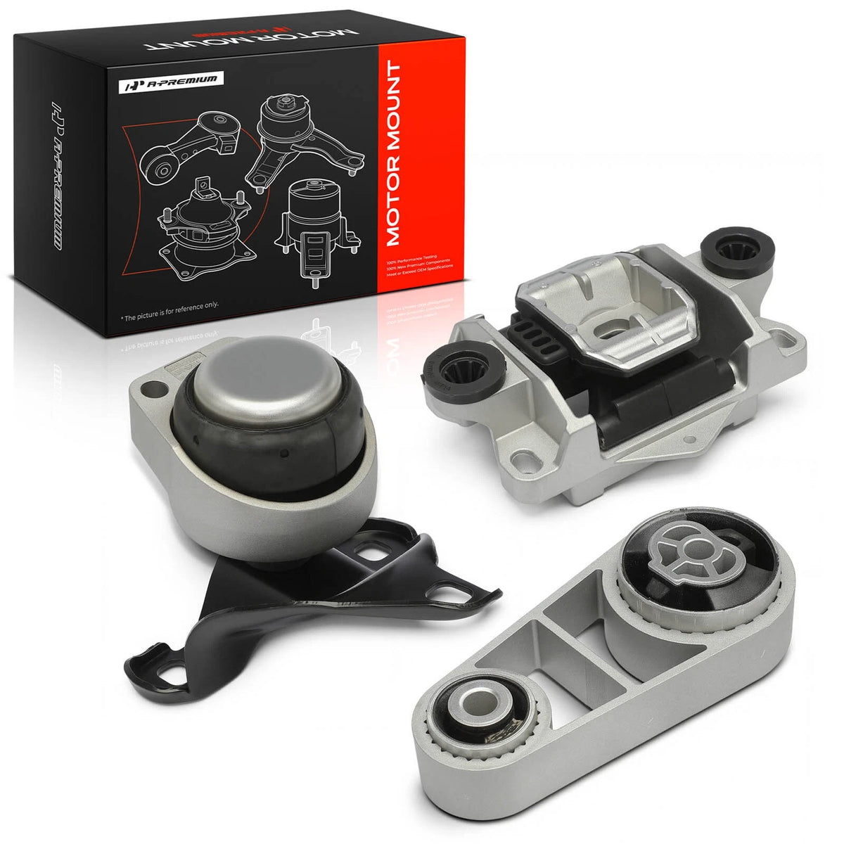 3X Engine Motor & Torque Strut & Transmission Mount for Ford Mondeo - 1S716F012AD, 1S717M122EB, 1S7199082CE