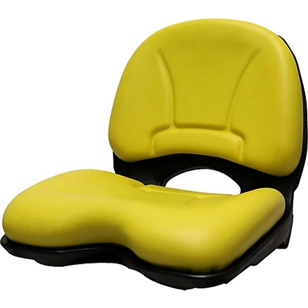 Yellow High & Open Back Seat for Riding Lawn Mowers UTVs Zero-Turns