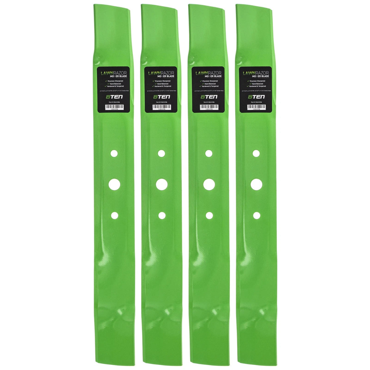 Set of 4 Mulching Blades for John Deere L100 L110 (GX20433, GX20249, GY20567)