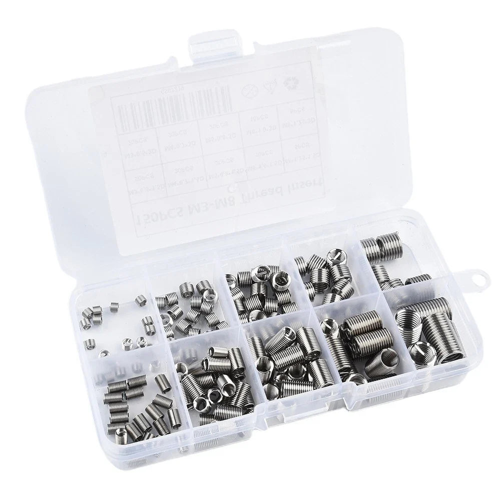 150pcs Threaded Inserts for Automotive Applications (304 Stainless Steel)