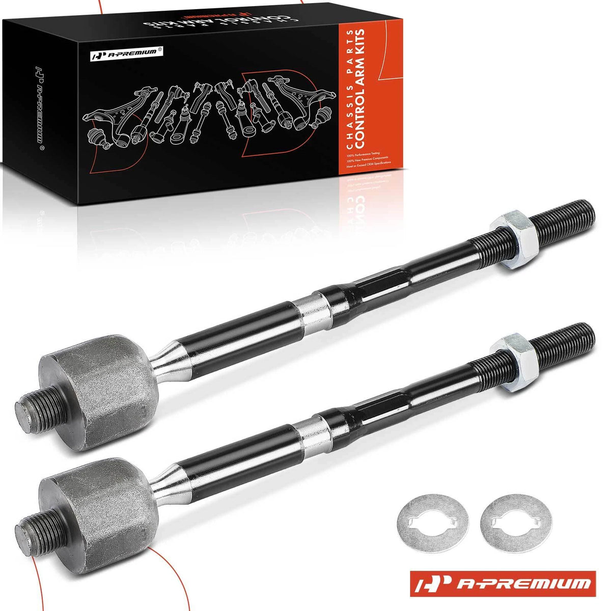 2X Front Inner Tie Rod Ends for Mazda CX-3 (2016–2021) EV801476, D10E32240, MS76725