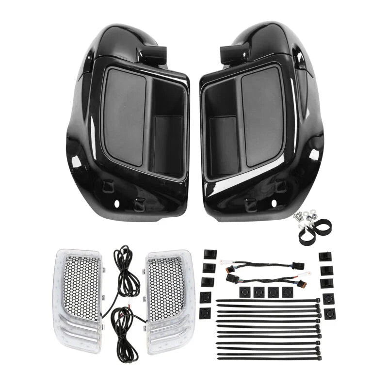 Lower Vented Leg Fairing & Turn Signal Light for Harley Touring (2014–2024)
