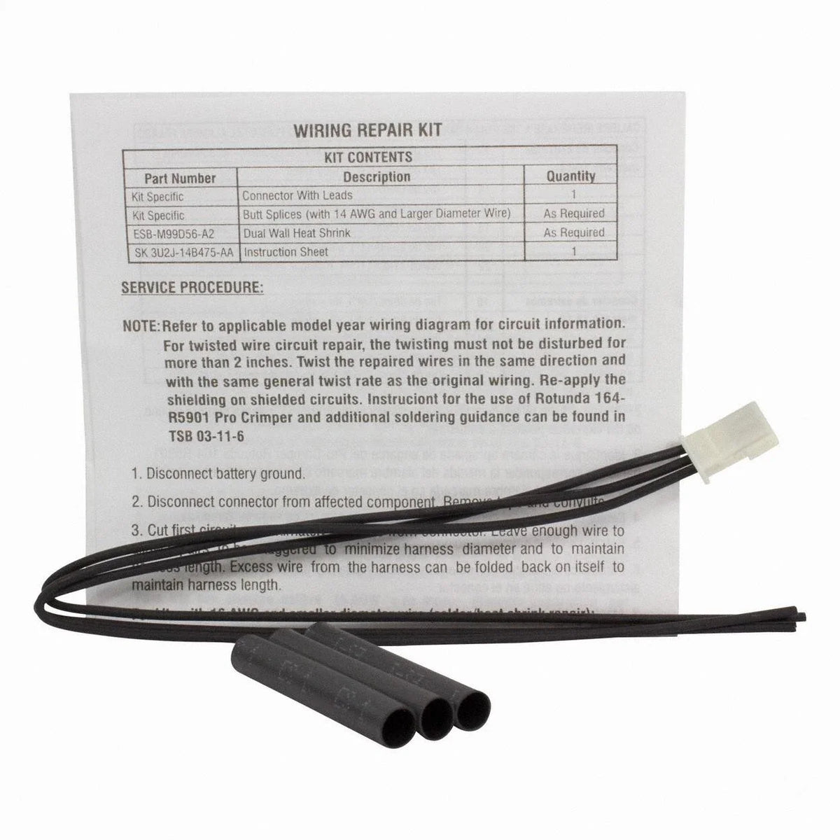 Footwell Courtesy Light Connector for Ford Focus (2012–2018) WPT-1192