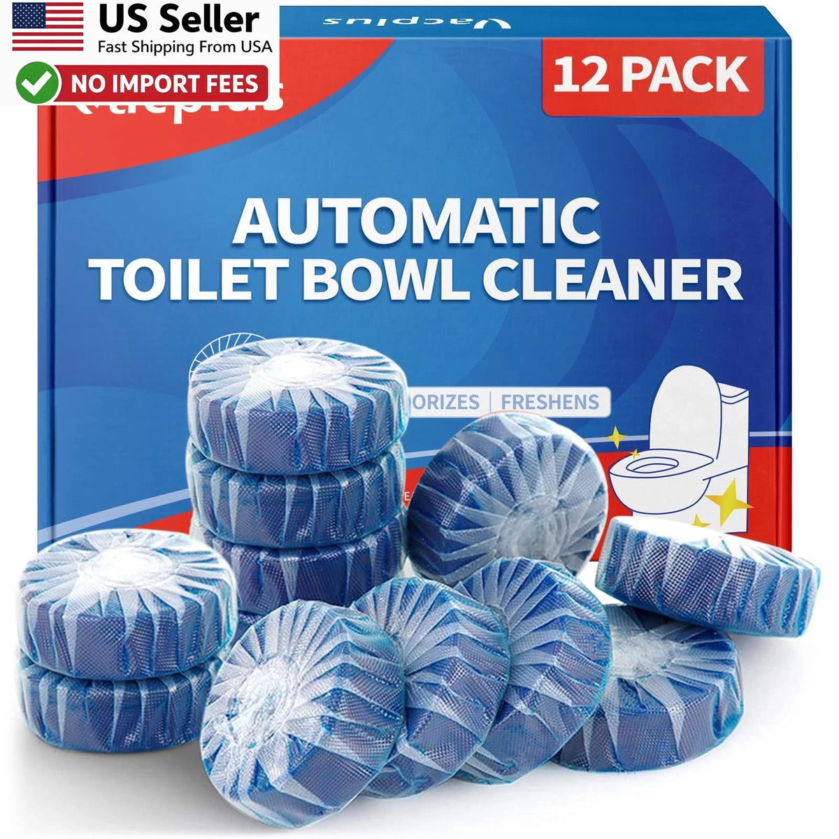 12 Pack Toilet Bowl Cleaner Tablets for