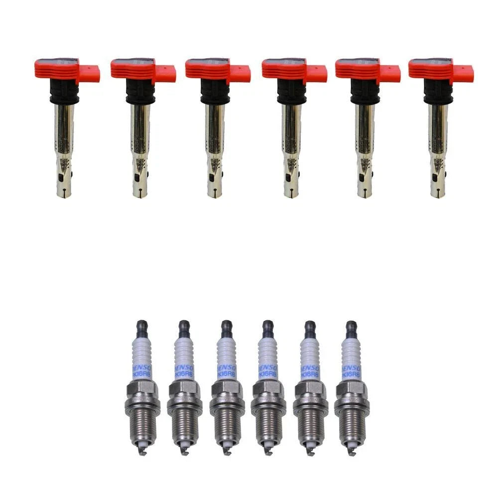 Set of 6 Denso Ignition Coils for (Double Platinum, Gap 0.032)