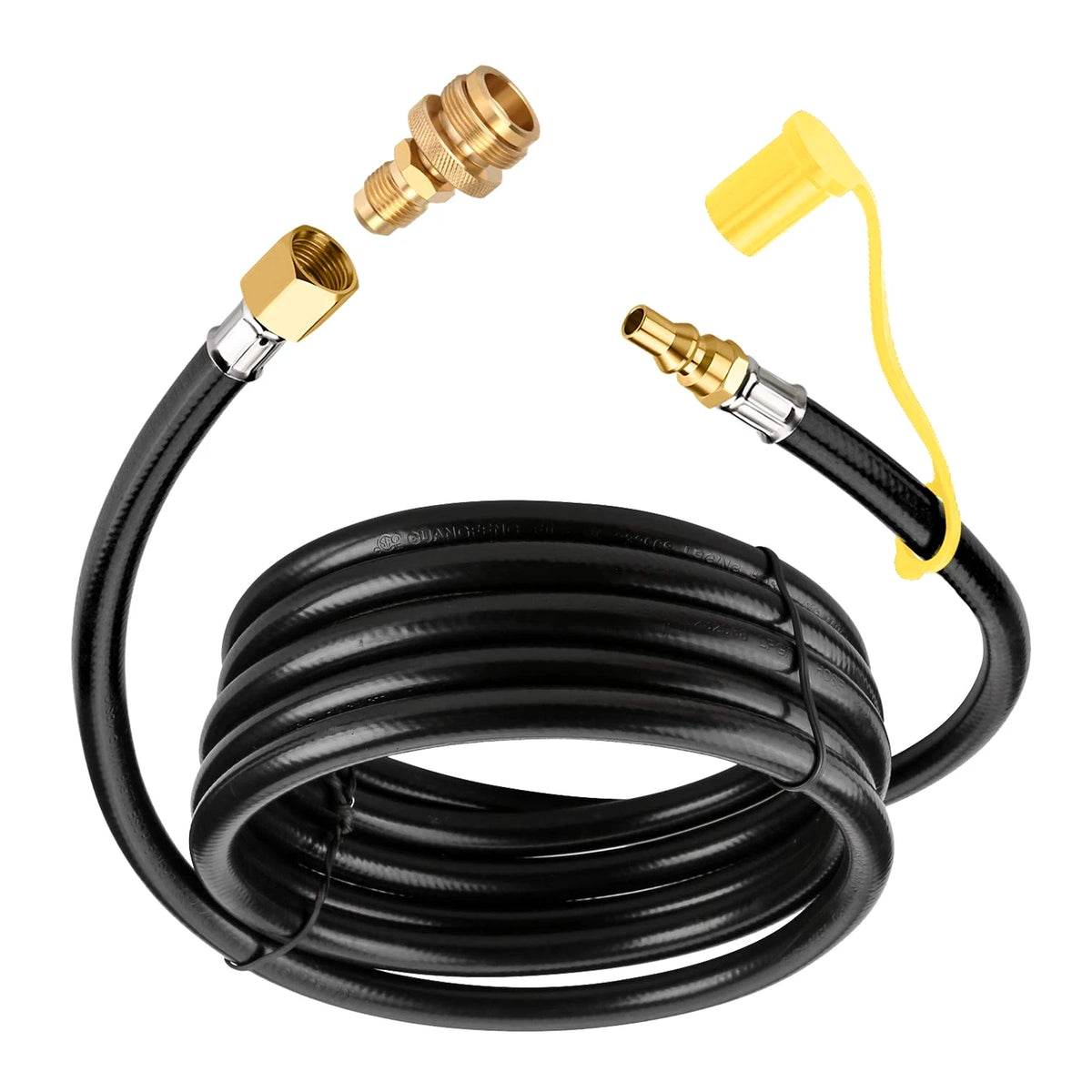 1 LB Portable Propane Quick Connect Hose for RV Gas Grill 12FT