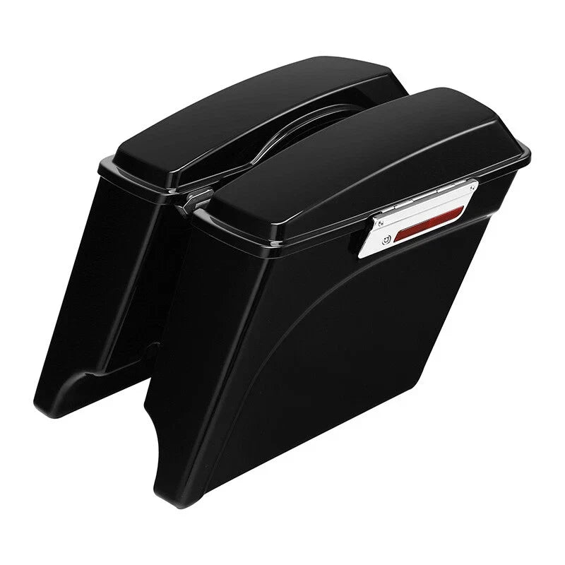 5" Stretched Extended Hard Saddle Bags for Harley Touring Road King (1993–2013)