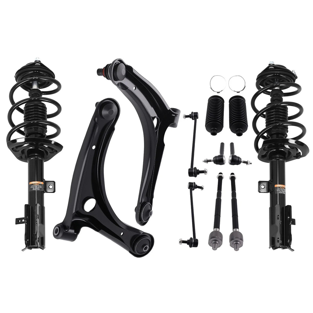 12pcs Suspension Kit Front Struts w/Control Arms for Jeep Patriot (2007–2017)