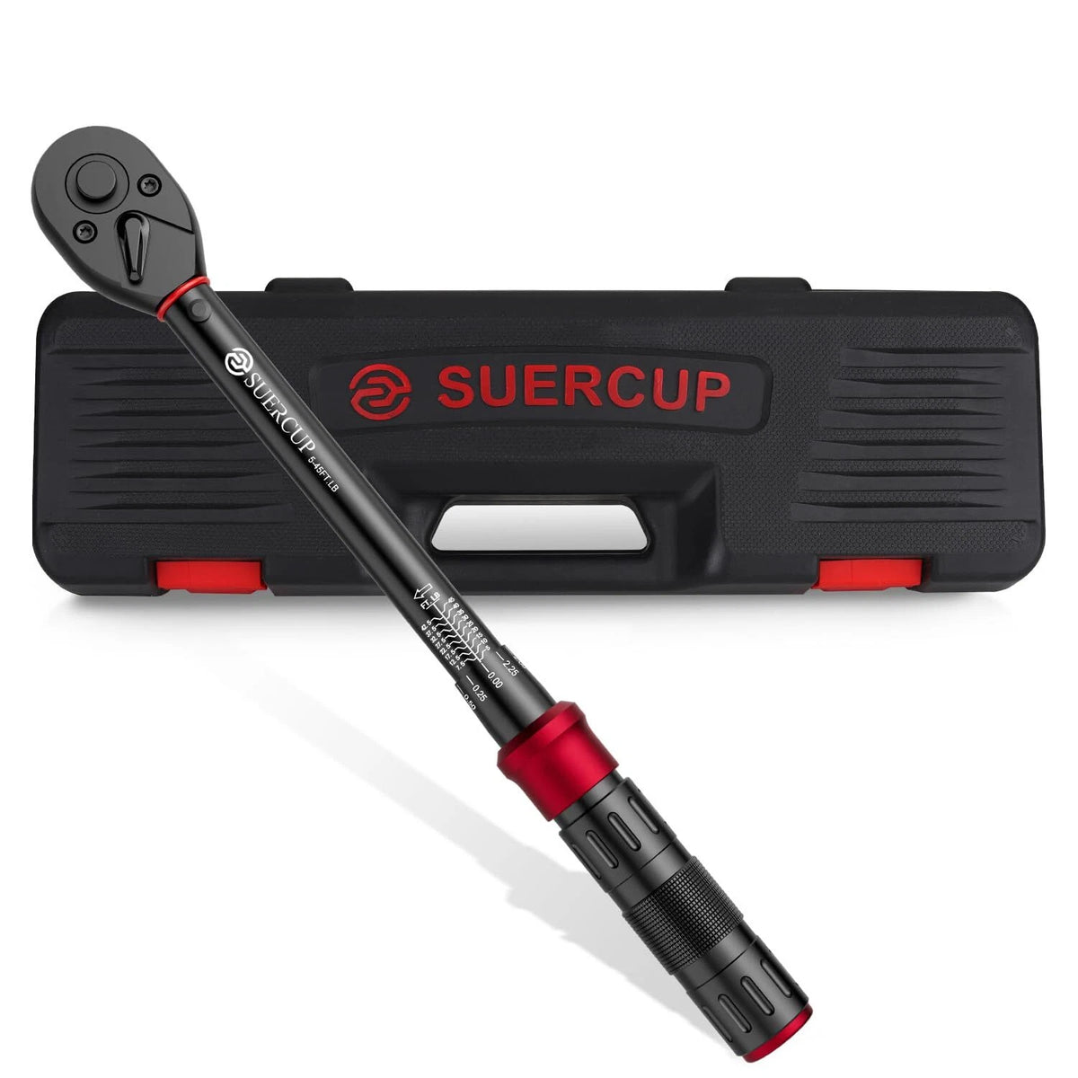 3/8-Inch Drive Click Torque Wrench for (5-45 Ft-Lb/6.8-61Nm)