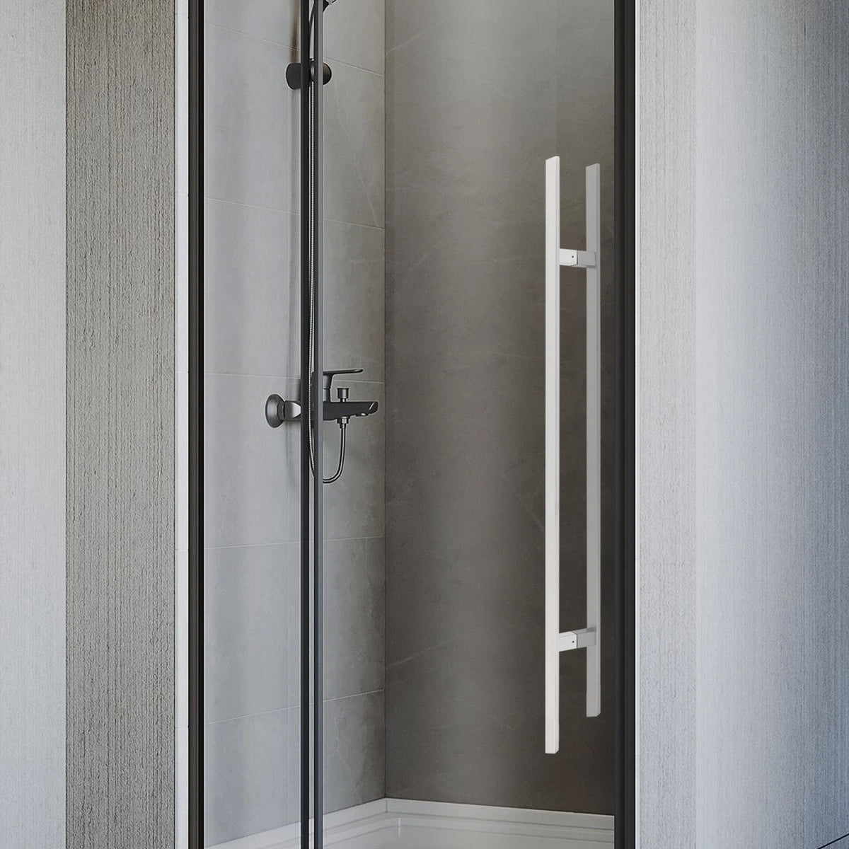 Stainless Steel Double Sided Push Pull Door Handle for H-shaped Doors