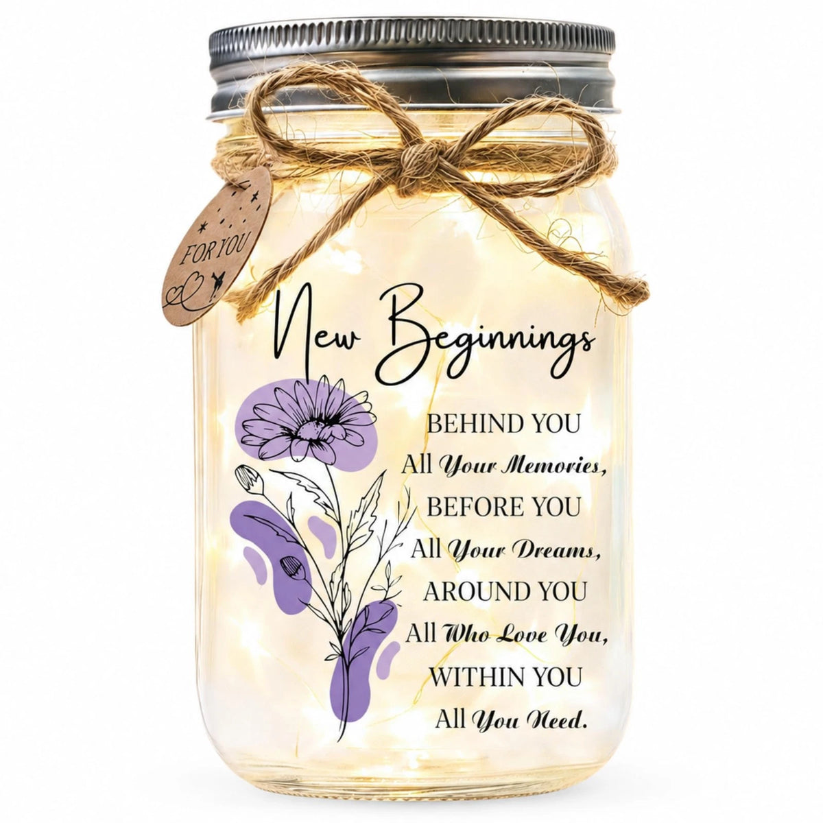 Set of 4 High School Mason Gifts for Women