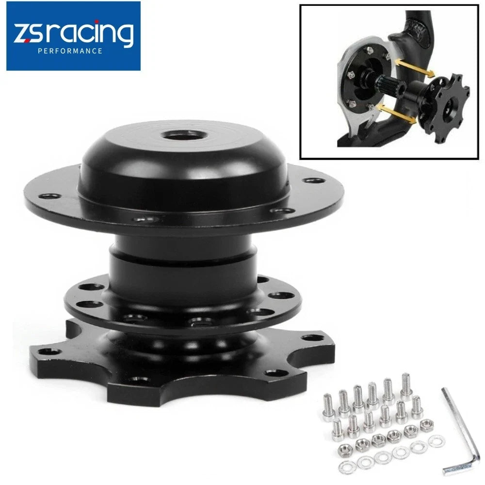Steering Wheel Quick Release Hub Adapter for Universal Cars (Black)