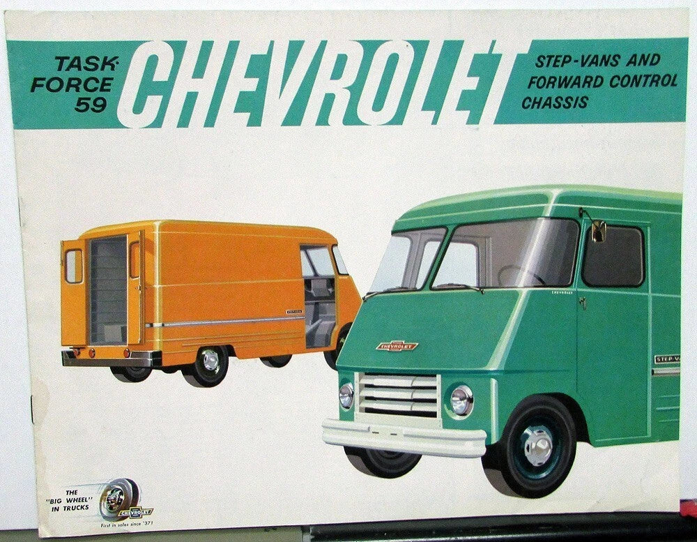 Sales Brochure for 1959 Chevrolet Truck Step Van and Forward Control