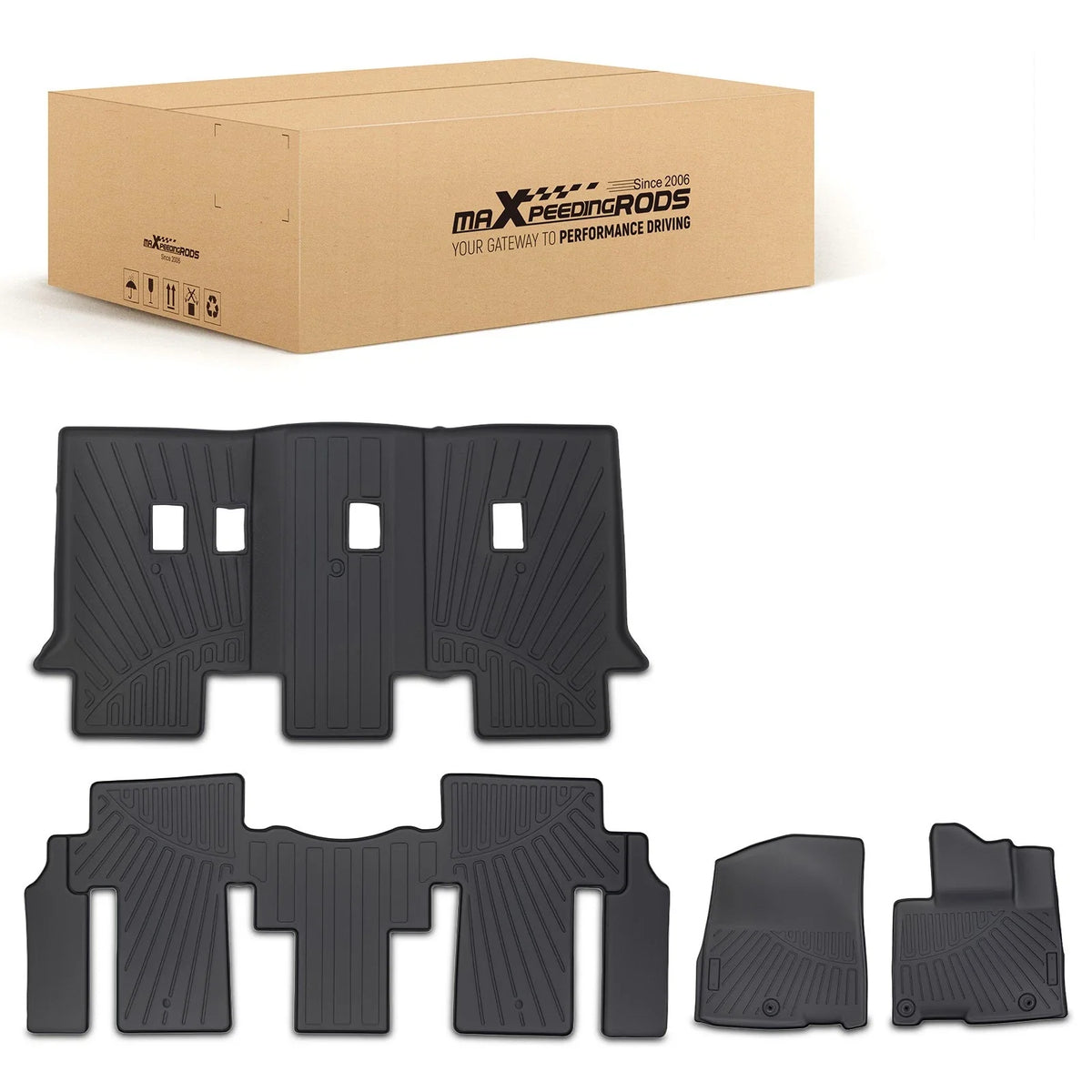 Floor Mat Kit for Kia Carnival (2022–2024) PTE Black