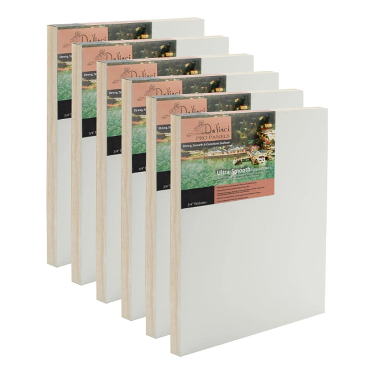 8x8 Gesso Board for Da Vinci Pro (No Part Numbers) Pack of 6