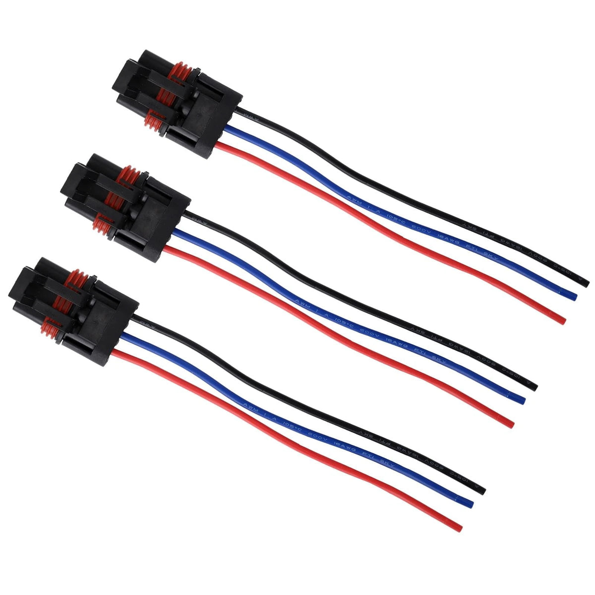 3pcs Pulse Bar Connectors Power Plug Harness for Polaris