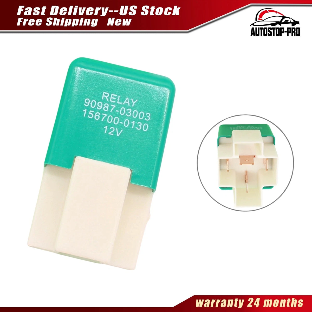 Cooling Fan Relay for Toyota Camry Corolla Matrix Lexus (2000–2023) 90987-03003, 90084-98011