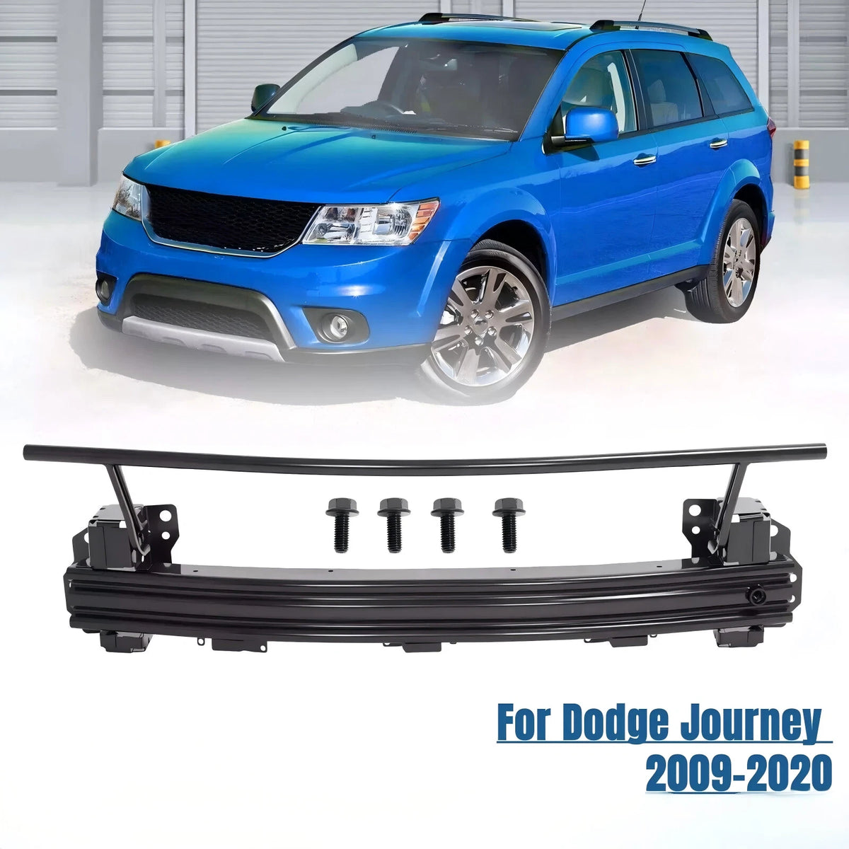 Front Bumper Reinforcement Impact Bar for Dodge Journey (2009–2020) #5116280AC, 5116280AD, 5116280AB, 5116280AA