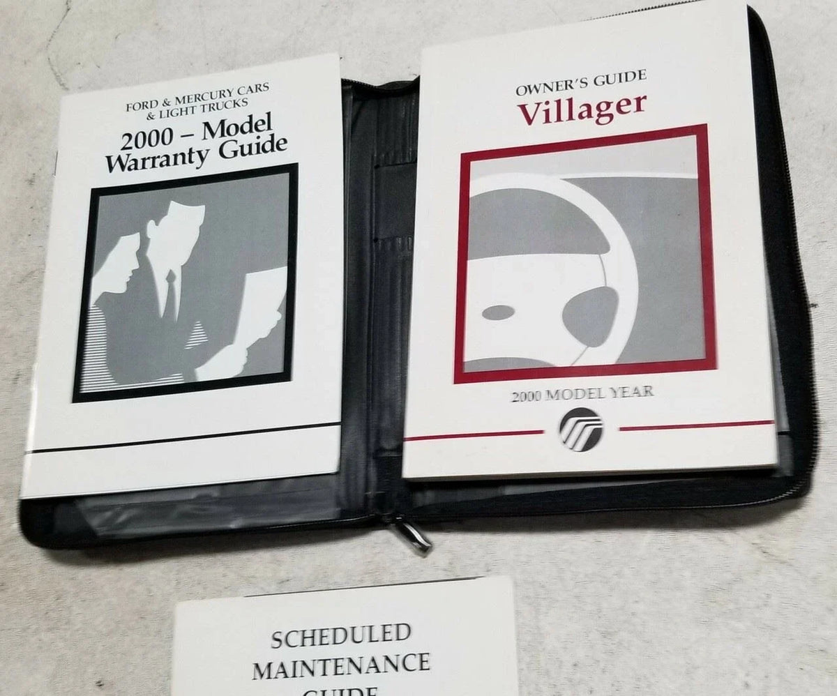 Owners Manual for Mercury Villager (2000) - Ford OEM with Case