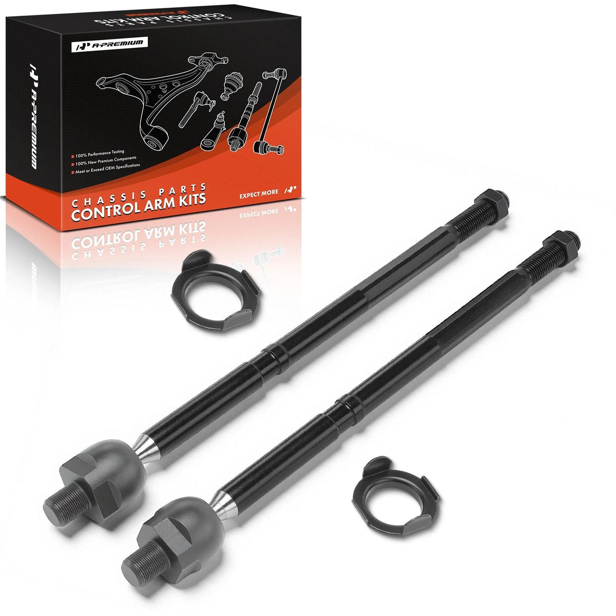 2X Front Inner Tie Rod End Kit for Honda CR-Z (2011–2012) X17TR0349, 53010SZTG01, 53010-SZT-G01, EV801084