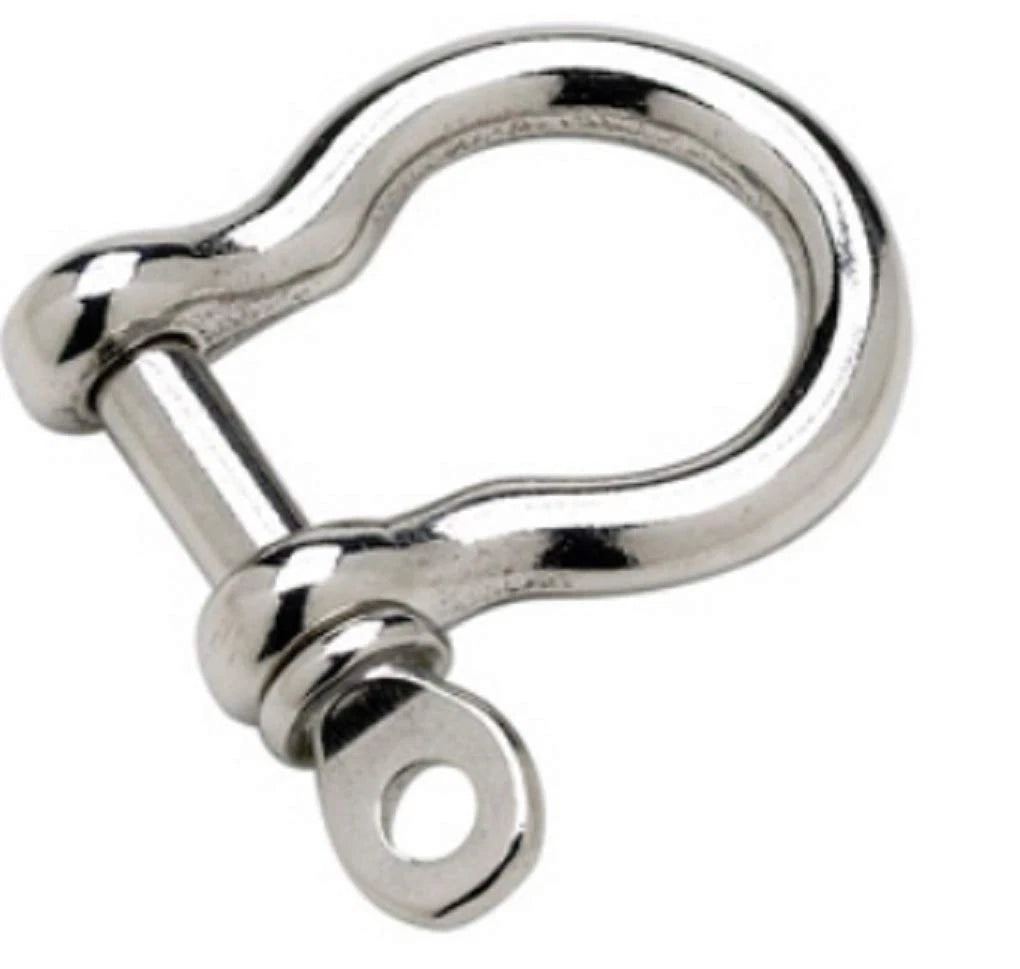 2X Marine Grade Stainless Steel Bow Shackles 1/8"