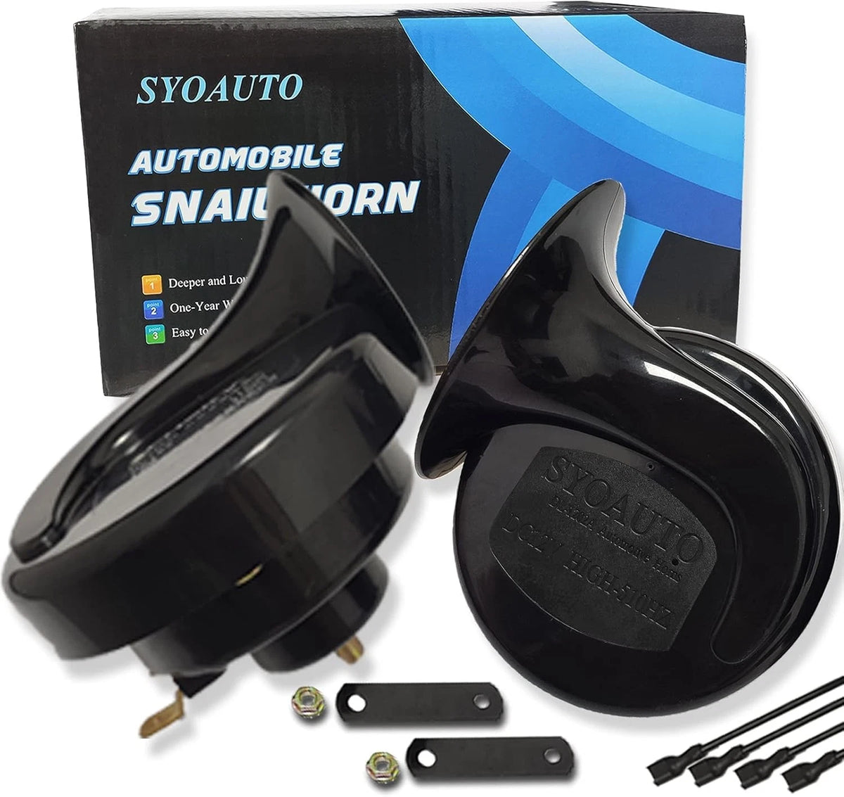 Car Horn for Universal Fit (12V) - Loud High Low Tone Waterproof, sy 000 a 0001
