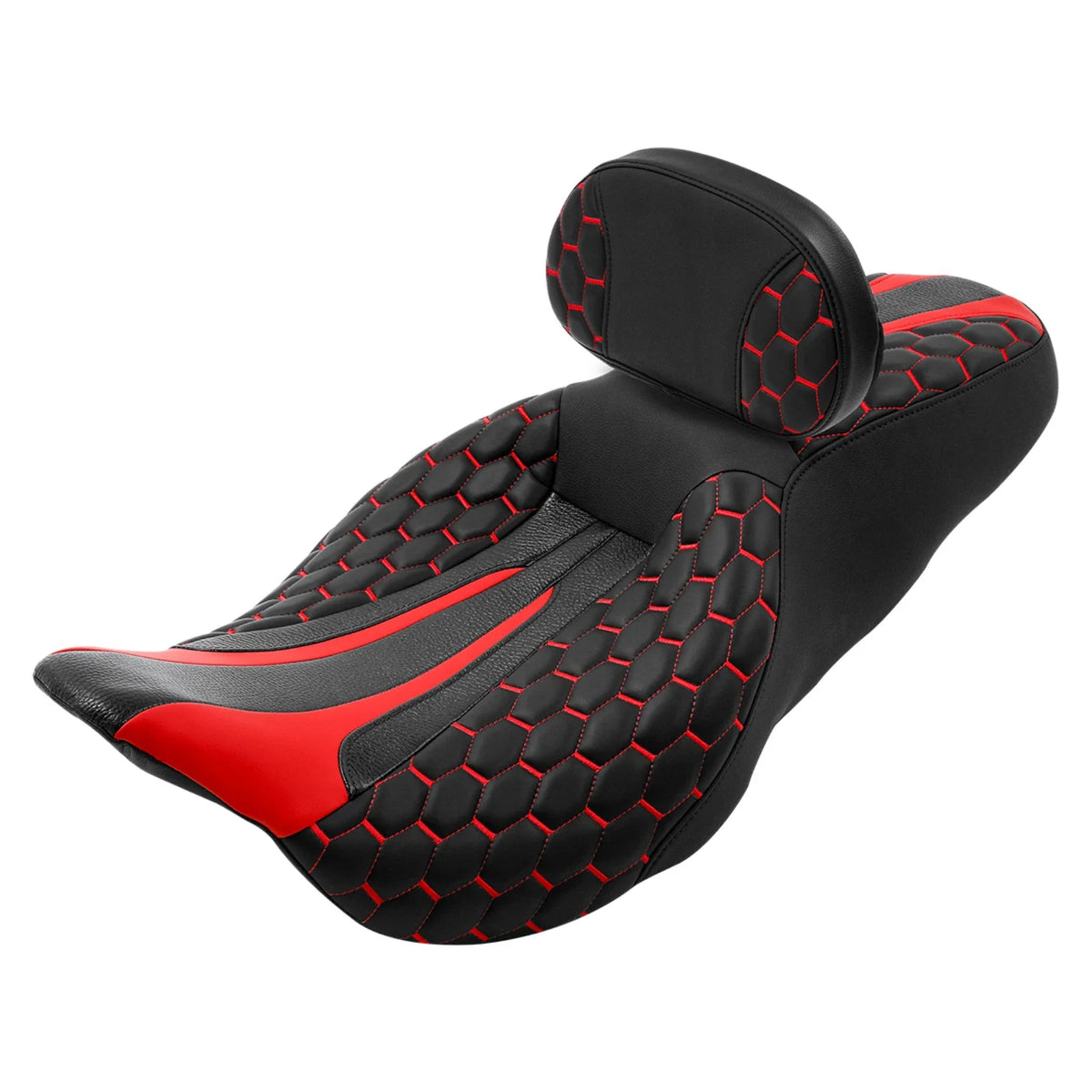 Driver Passenger Seat & Backrest Pad for Harley Street Glide (2009–2023)