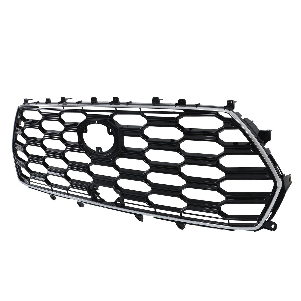 Front Bumper Upper Grille for Toyota Sequoia (2023–2024) Black Chrome