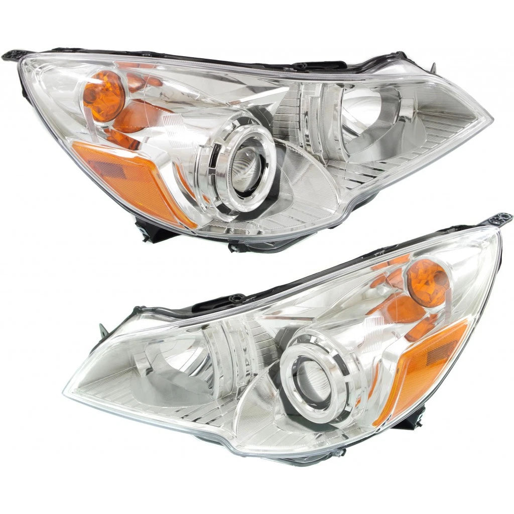 Headlight Assembly Pair for Subaru Outback (2010–2012) PLX-M0-SR041-B001L-CL360A2, SU2502136, SU2503136