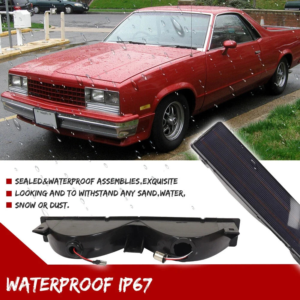 Smoke Switchback LED DRL Turn Signal Lights for El Camino Malibu (1982–1987)