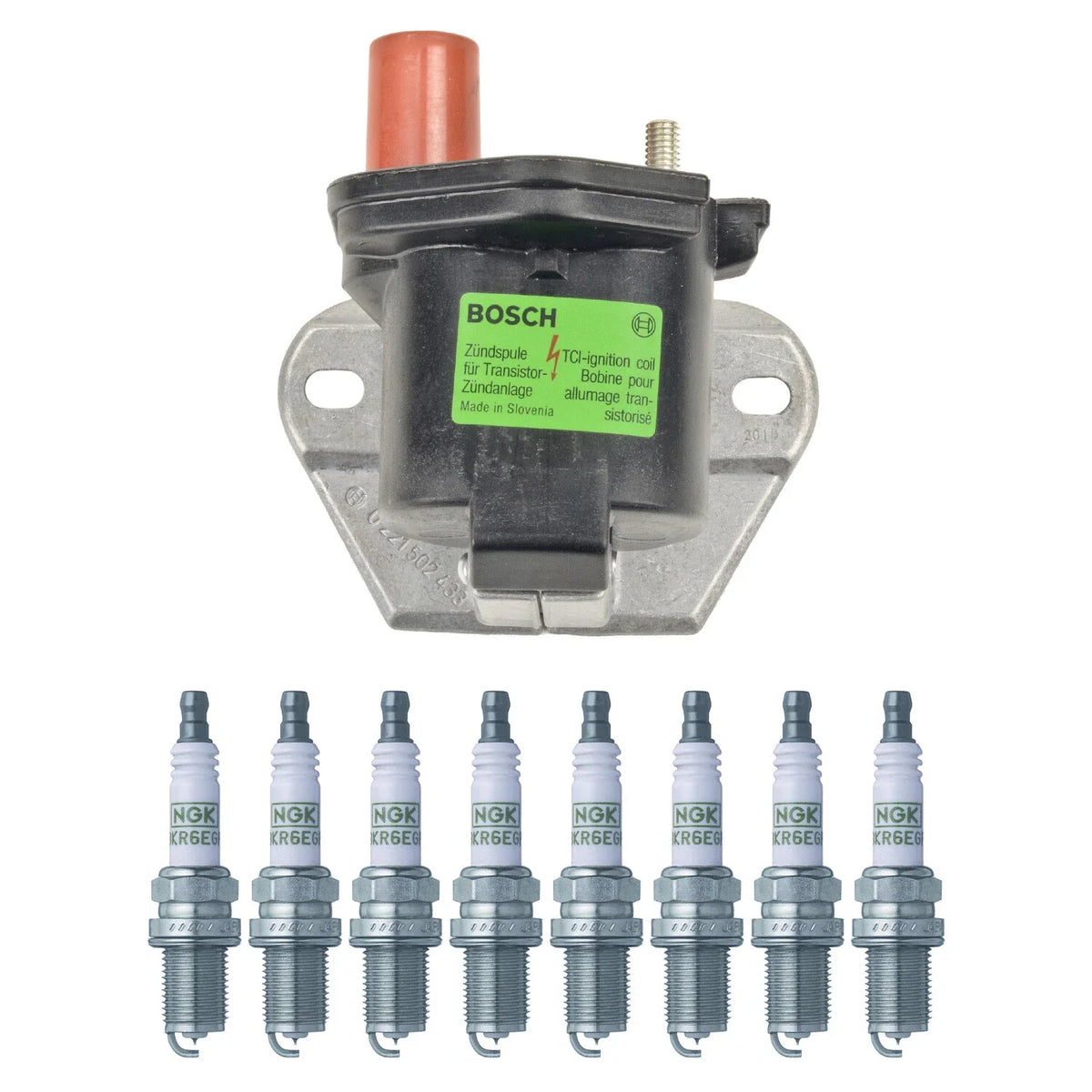 Set of 8 Bosch Ignition Coils & NGK G-Power Spark Plugs for 560SEC (1986–1991)