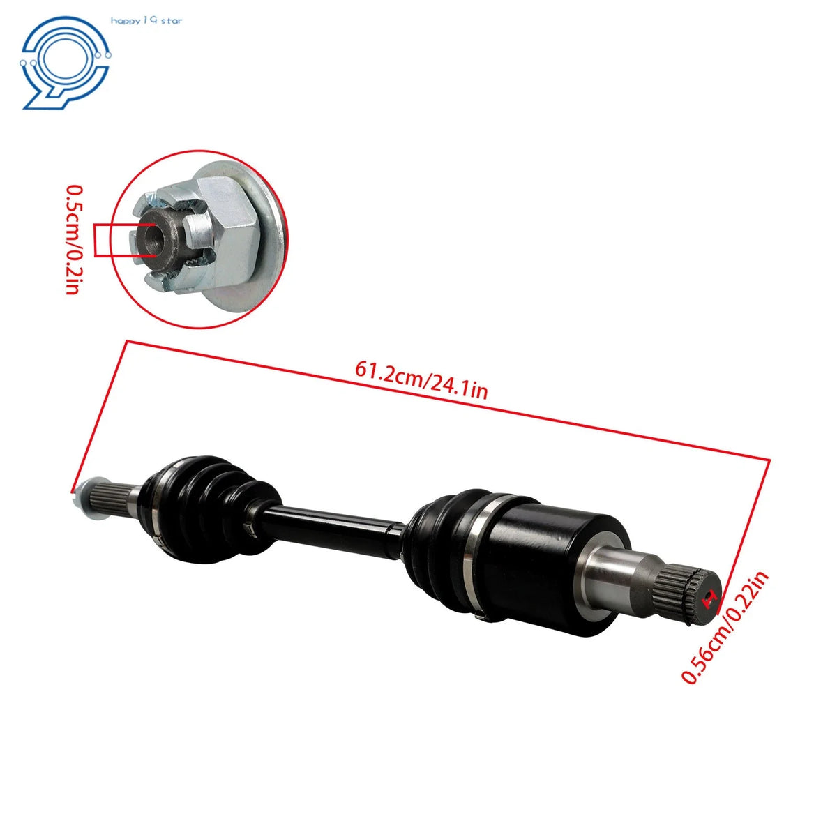 Set of 2 Rear CV Axles for Polaris RZR 800 (2008–2013)