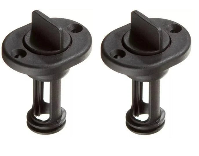 2X Retained Screw Type Nylon Drain Plug for Boats (Fits 1 Inch Holes)