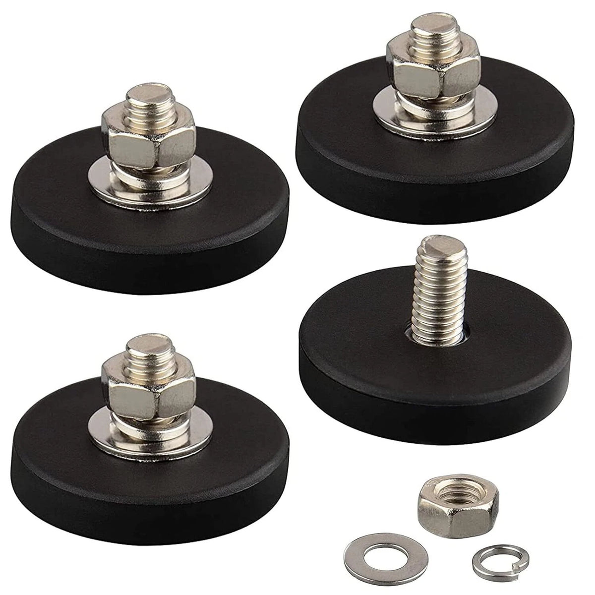 4X Anti-Scratch Neodymium Magnet with C32 mm M6 Male Thread