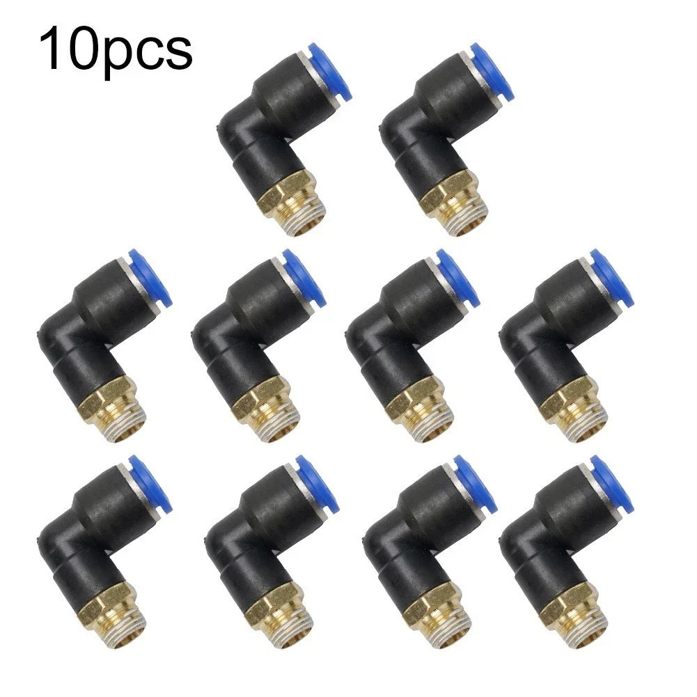 10X Elbow Fitting for For-Coats Tire Changer Air Valve Connector 9.5mm
