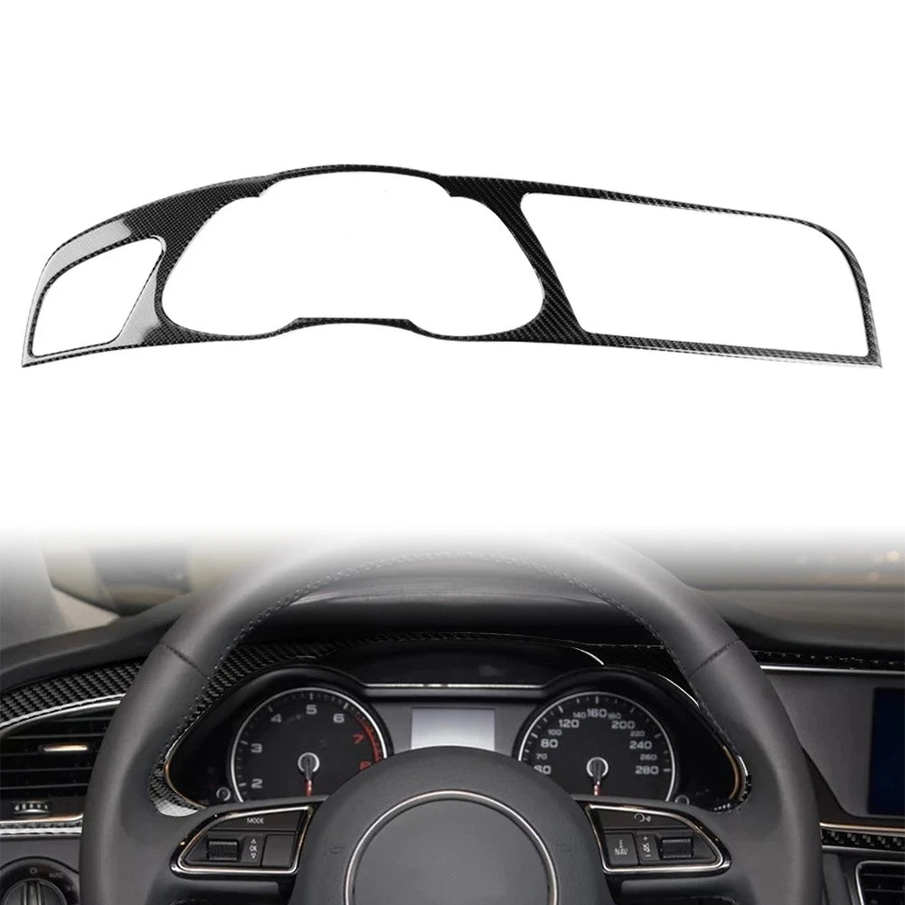 Carbon Fiber Look Console Trim for Audi A4 B8 RS4 S4 (LHD)