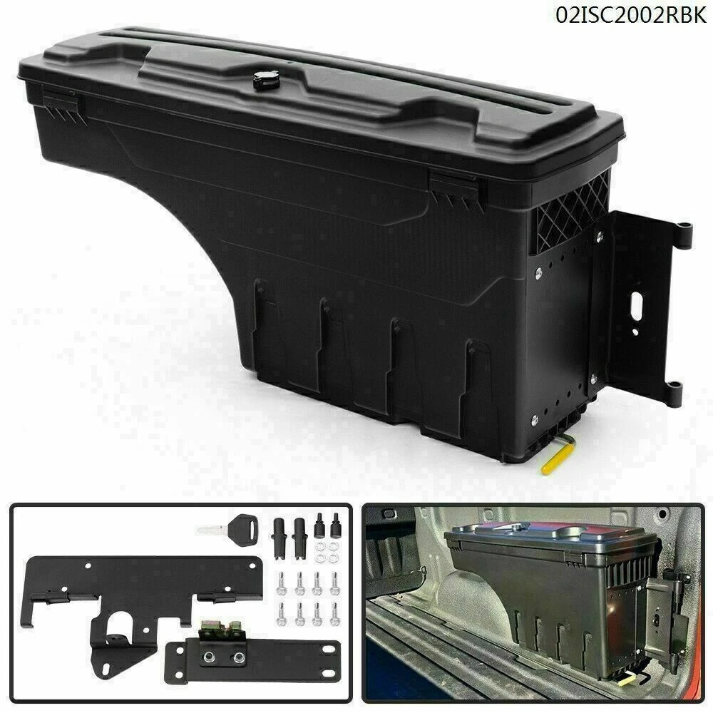 Rear Truck Bed Storage Box Toolbox for Toyota Tacoma (2005–2020) J-02ISC2002RBK