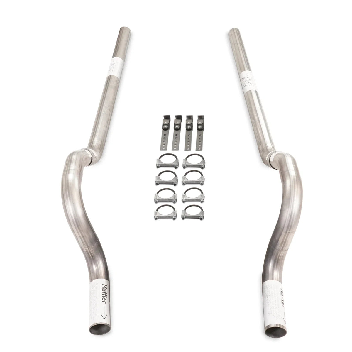 2.5" Dual Exhaust Kit for Mopar B Body (1962–1974) No Muffler Rear Exit
