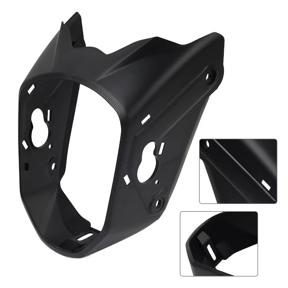 Matte Black Front Headlight Cowl for Honda MSX125 Grom (2013–2015)