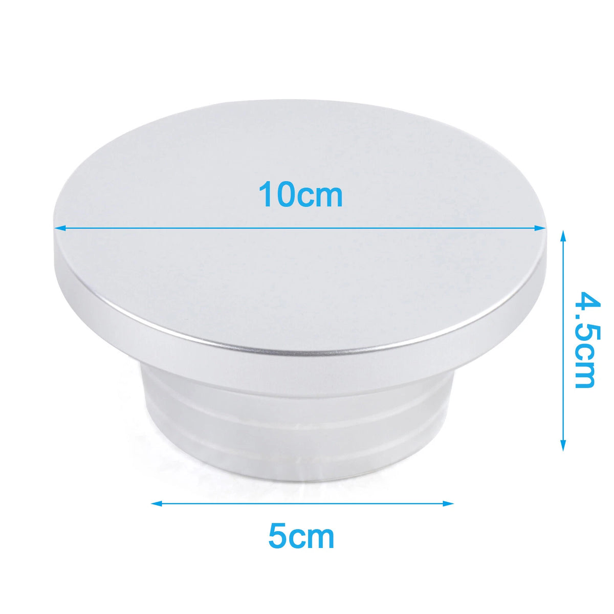 3.9" Silver Shockwave Therapy Machine Handle Base for Home Use