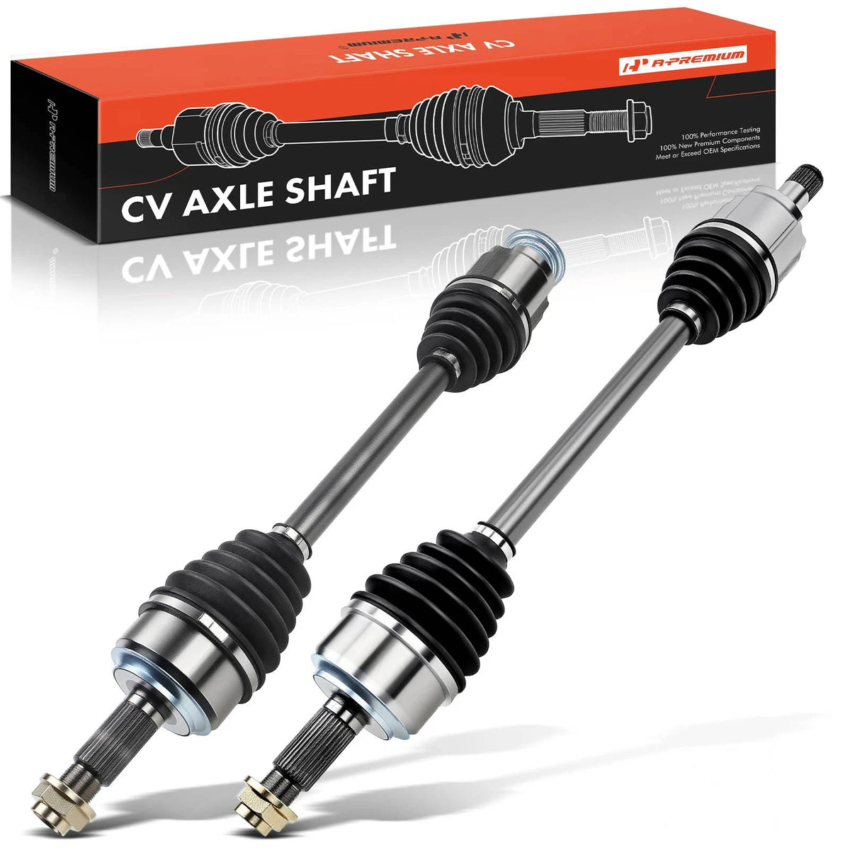 A-Premium Pair Front CV Axle Assembly for Honda Crosstour (2012) 44306TP6A00, 44305TP6A00